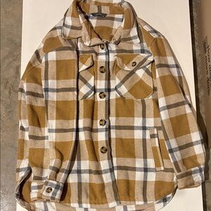 Plaid Button-Up Shacket